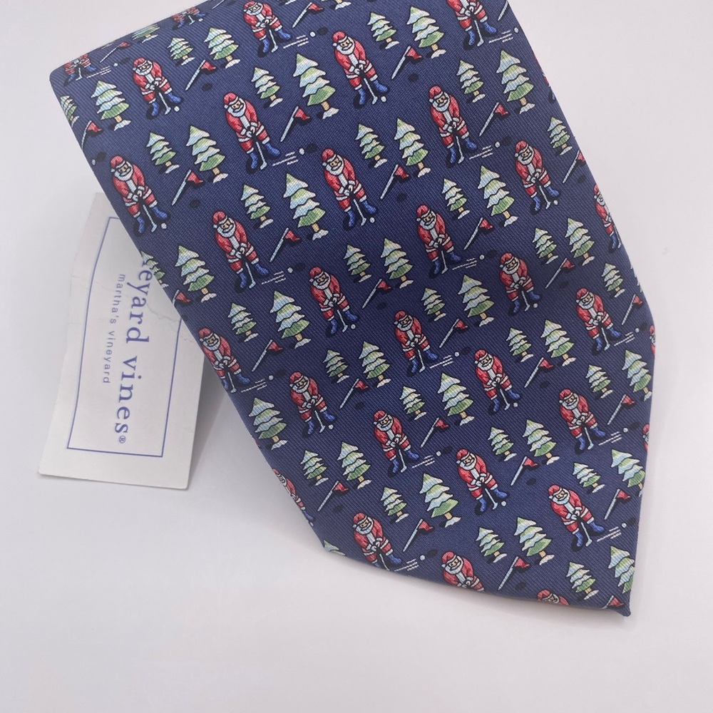 Vineyard Vines Navy Winter Tie NWT